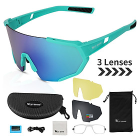 WEST BIKING Color Changing Cycling Glasses Windproof Sunglasses Equipment Outdoor Riding Sunglasses Polarized Myopia