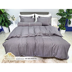 Bộ chăn ga gối nệm Kim Cương kích thước 180x200cm hàng 1 màu vải Tencel cao cấp chính hãng, có 8 màu hiện đại trẻ trung. Bộ gồm: 1 ga phủ giường, 1 chăn mền 4 mùa( có chần bông và kéo khóa), 2 vỏ gối nằm cỡ tiêu chuẩn 45.65cm, 1 vỏ gối ôm