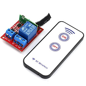 12V 1CH RF Wireless Relay Module Self-lock with Remote Controller