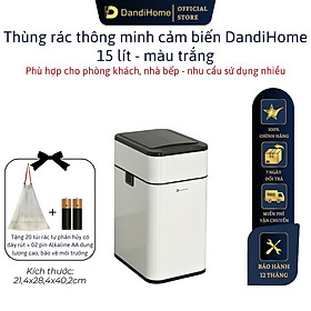 Thùng rác thông minh cảm ứng tự động đóng mở DandiHome - Tặng pin AA