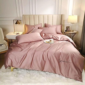 Bộ Chăn Ga Gối Lụa Tencel 60s Đơn Sắc LIDACO Cao Cấp