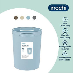 Sọt rác Inochi - Hiro 5L màu Xanh Ghi Nâu