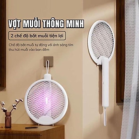 Mua Vợt Muỗi Gấp Gọn Thông Minh 2 Chế Độ Bắt Muỗi