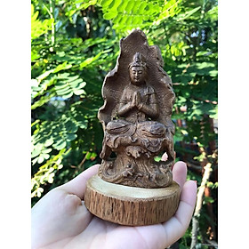Mua Tượng phật Bà Quan Thế Âm Bồ Tát phong thủy gỗ trầm hương tốc tự nhiên cầu bình an  may mắn  sức khoẻ và tài lộc trang trí bàn làm việc  taplo xe ô tô