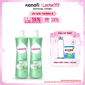 Bộ 2 DDVS Phụ Nữ Lactacyd Cool Sensation 250ml Mát Lạnh & Sạch Thoáng Dài Lâu