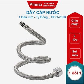 Mua Dây Cấp Nước Pimisi PDC-205K Inox Cho Vòi Rửa Bát  Vòi Chậu Rửa Mặt Lavabo Nóng Lạnh 1 Lỗ Đầu Kim Dẫn Nước | Chính Hãng