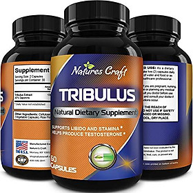 Potent Natural Tribulus Terrestris Extract Supplements, Burn Belly Fat, Build Muscle Pills, Enhance Weight Training and Boost Libido, Male Enhancement Capsules - Tribulus Extreme