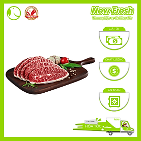 Lõi Vai Bò Mỹ Cắt Lát Nướng Steak - Khay 1Kg