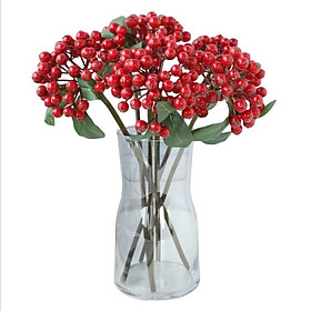 Quả điểm, chùm quả cherry giả trang trí độc đáo, sang trọng