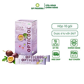 Bột Sủi Thanh Nhiệt OPTICOOL LIVER DETOX Bổ Sung Vitamin, Khoáng Chất, Hỗ Trợ Chức Năng Gan - Hộp 10 Gói