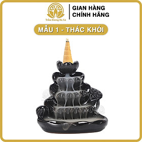 Mua Thác khói trầm hương HÀ XÁ phong thủy để bàn đẹp đốt trầm bằng sứ cao cấp