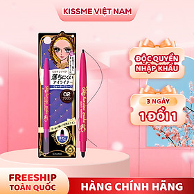 Bút Chì Sáp Kẻ Mí Mắt Không Trôi Nét Vẽ Tự NhiênDạng Xoay Màu Nâu Kissme Heroine Make