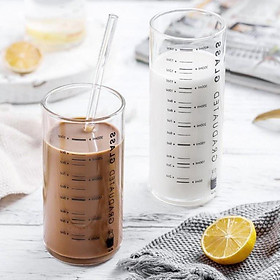 Mua Ly thủy tinh chia vạch - Cốc thủy tinh 300ml và 400ml