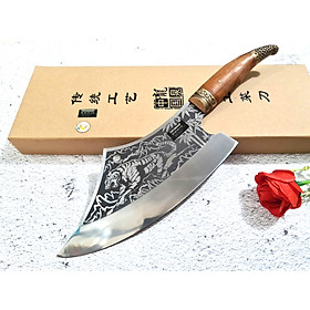 Mua DAO BẾP - DAO THÁI CHẶT HOA VĂN HỔ DT150 ĐỘC 6996 topcomshop vn