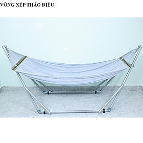 Mua Khung võng xếp sơn tĩnh điện màu be phi 32 thương hiệu Võng Xếp Thảo Điều - kv10