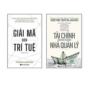 Hình ảnh Combo Sách Tư Duy Thành Công: Giải Mã Siêu Trí Tuệ + Tài Chính Dành Cho Nhà Quản Lý