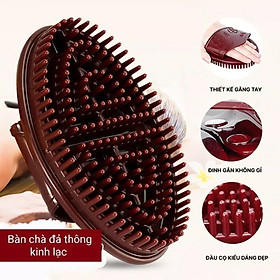Mua Bàn chải/ bàn chà ( màu nâu/ vàng) thông kinh lạc  giảm béo  ( giao màu ngẫu nhiên)