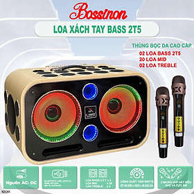 Mua Loa karaoke xách tay N2536K Thương hiệu Bossinon công suất 1000W-Thùng loa sơn vân gỗ phủ bóng chống trầy  20 Đường tiếng - HÀNG CHÍNH HÃNG