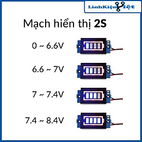 Mua Mạch hiển thị mức năng lượng pin 1S / 2S / 3S / 4S đo dung lượng pin  acquy