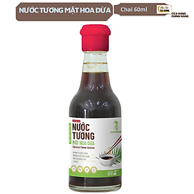 Hình ảnh Nước tương mật hoa dừa Sokfarm - Lượng muối cực thấp, không từ đậu nành, không chất bảo quản. không chất điều vị, dùng được cho bé ăn dặm