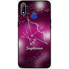 Ốp lưng dành cho Realme 3 Pro mẫu Cung hoàng đạo Sagittarius (hồng)