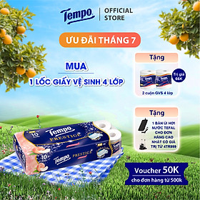 Giấy vệ sinh cao cấp Prestige Mềm Mại - 4 lớp bền dai, an toàn - Thương Hiệu Đức (Lốc 10 Cuộn)