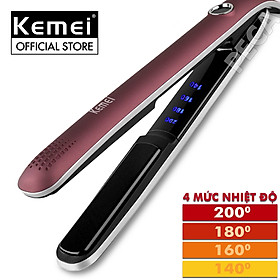 Hình ảnh Máy duỗi tóc cao cấp Kemei KM-2203 điều chỉnh 4 mức nhiệt độ có màn hình LCD hiển thị phù hợp sử dụng mọi loại tóc