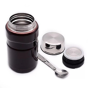 BÌNH Ủ CHÁO XUẤT NHẬT 800ML + TẶNG KÈM MUỔN INOX