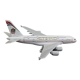 Mô Hình Máy Bay Trưng Bày Airbus A380 Etihad Everfly (Trắng)