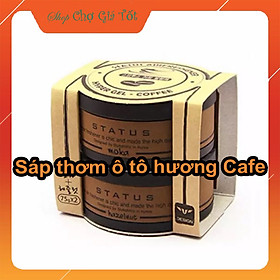 Bộ 2 hộp nước hoa khô khử mùi giảm SAY XE ô tô hương Cafe Hàn Quốc