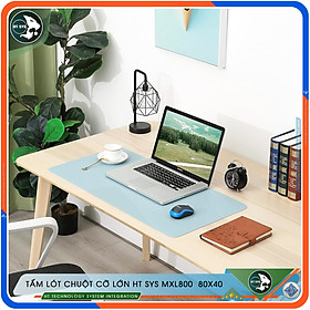 Lót Chuột HT SYS Mouse Pad - Miếng Lót Chuột Cỡ Lớn 80x40 - Chất Liệu PU Cao Cấp, Sử Dụng 2 Mặt, Mềm Mại, Không Nhăn, Chống Thấm Nước - Hàng Chính Hãng