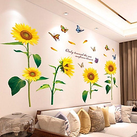 Decal dán tường hoa hướng dương