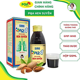 Siro Hen Suyễn PQA Giúp Giải Hàn, Hóa Thấp, Thông Phế, Bình Suyễn Và Hỗ Trợ Thông Thoáng Đường Thở Hộp 125ml