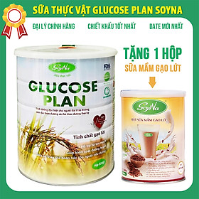 [Tặng kèm 1 hộp Sữa Hạt] Sữa Thực Vật Glucose Plan Soyna 800g chính hãng date mới nhất, sữa thực vật thuần chay dành cho người tiểu đường, tim mạch đạt chuẩn ISO 22000:2018 và FDA Hoa Kỳ