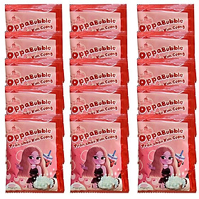 Dây 15 Gói Trân châu trắng kim cương Ăn liền Oppa Bubble 35g 15 gói