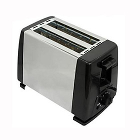 Mini Electric Toaster Stainless Steel 2 Slices Bread Baking Maker for Breakfast