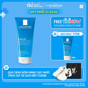 Gel rửa mặt tạo bọt làm sạch & giảm nhờn cho da dầu nhạy cảm La Roche-Posay Effaclar Purifying Foaming Gel (200ml)