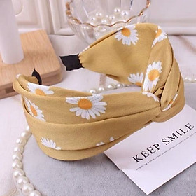 Bờm lụa bản to hoa cúc BN118