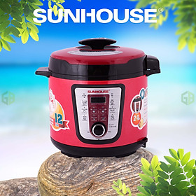 Mua Nồi Áp Suất Điện Tử Đa Năng Sunhouse SHD1767 (6L) - Đỏ - Hàng chính hãng