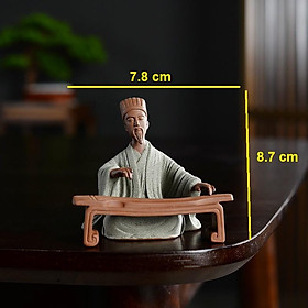Mua Tượng Khổng Minh (Gia Cát Lượng) Gốm Tử Sa Cao Cấp - Trang trí Bàn làm việc  Phòng khách  Ô Tô