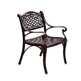 Mua Ghế sân vườn nhôm đúc màu đồng CC2010-A Nội thất Capta Ghế café ban công ngồi ngoài trời nhôm đúc màu đồng có tay tựa Outdoor chair