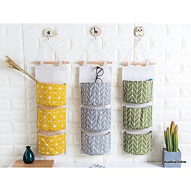 Mua Túi Treo 3 Tầng Vải Bố Đa Năng