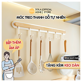 Móc treo nhà bếp Dola Home tối giản, phong cách Japandi, không cần khoan tường treo đồ nhà bếp,tiết kiệm không gian