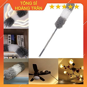 LOẠI 252CM Chổi phất trần lau bụi đa năng có cán điều chỉnh độ dài Chổi quét bụi đa năng cán rút xoay 360 độ