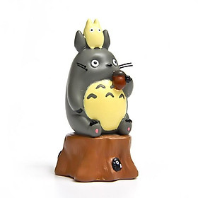 Mua Mô hình Totoro và Chibi Totoro ngồi trên gốc cây cho các bạn trang trí tiểu cảnh  terrarium  DIY