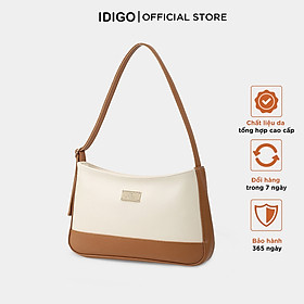 Túi da đeo vai nữ dáng chữ nhật phối màu IDIGO FB2-2001-00