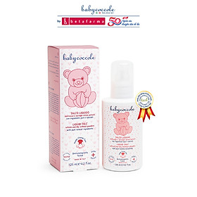 Phấn rôm Babycoccole 0M+ cho bé an toàn cho trẻ sơ sinh dạng nước chiết xuất tinh bột bắp 125ml