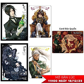 Bộ manga hắc quản gia - tập 5 + tập 6 - tặng kèm 2 black card + 1 card độc quyền