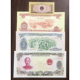 Mua Tiền Việt Nam lưu hành khu vực miền Bắc 4 mẫu hiếm  copy lưu niệm