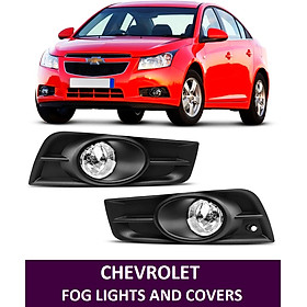 Bộ Đèn Gầm Sương Mù Kèm Ốp Đèn Chevrolet Cruze Lacetti CDX Nhập (2010-2015)
